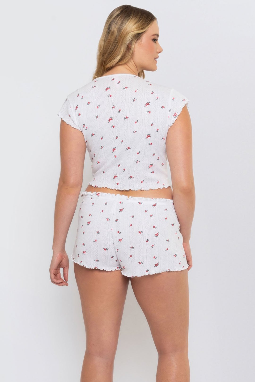 ROSEY BABY SHORT - WHITE