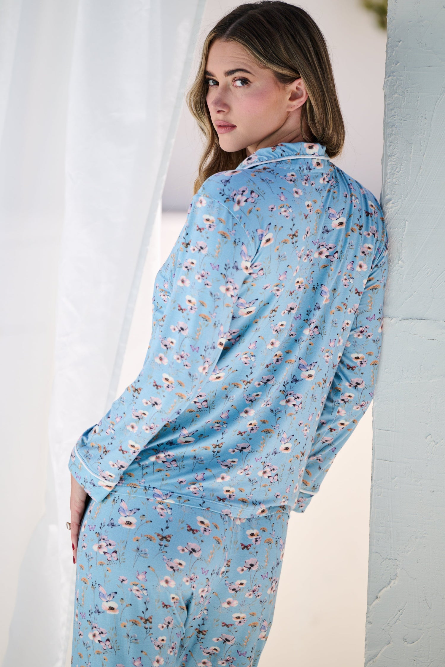 PAPILLON PAJAMA SET - BLUE