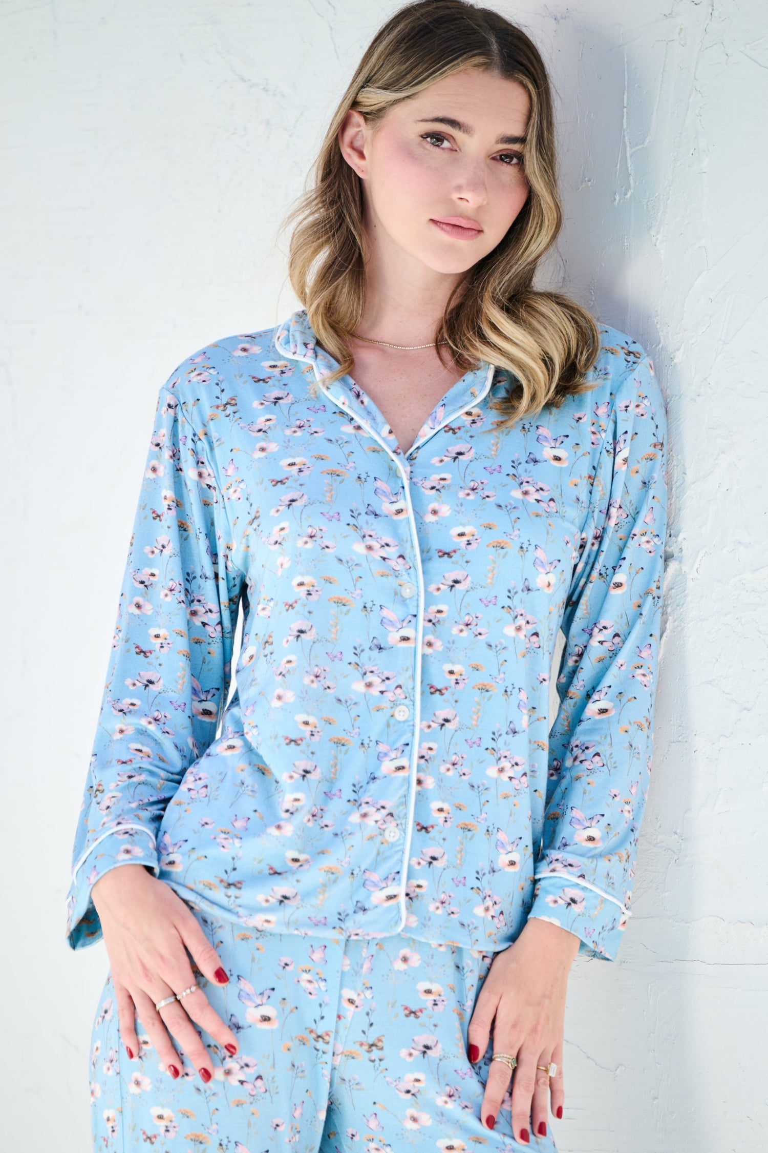 PAPILLON PAJAMA SET - BLUE
