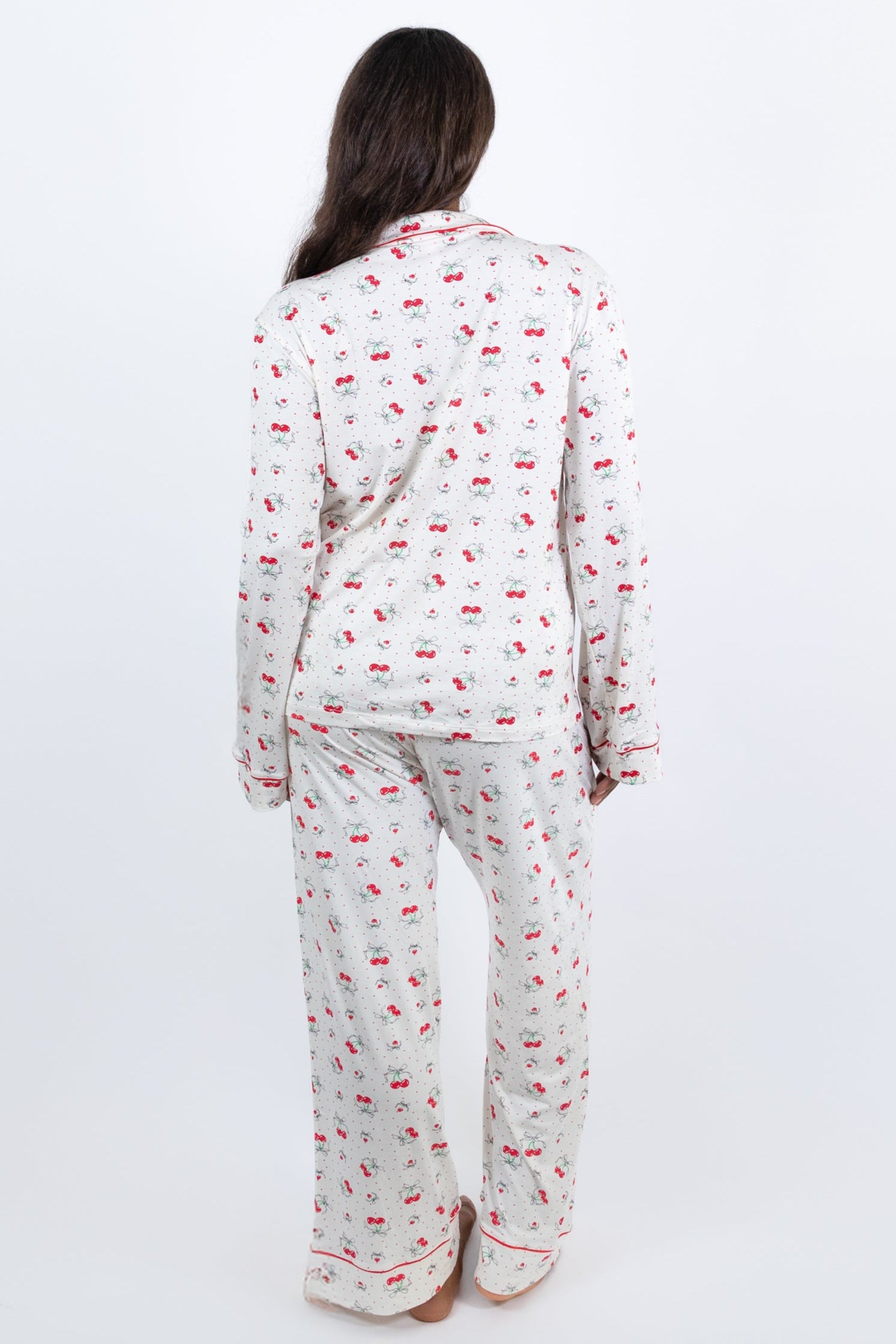 CHERIE PAJAMA PANT SET - IVORY