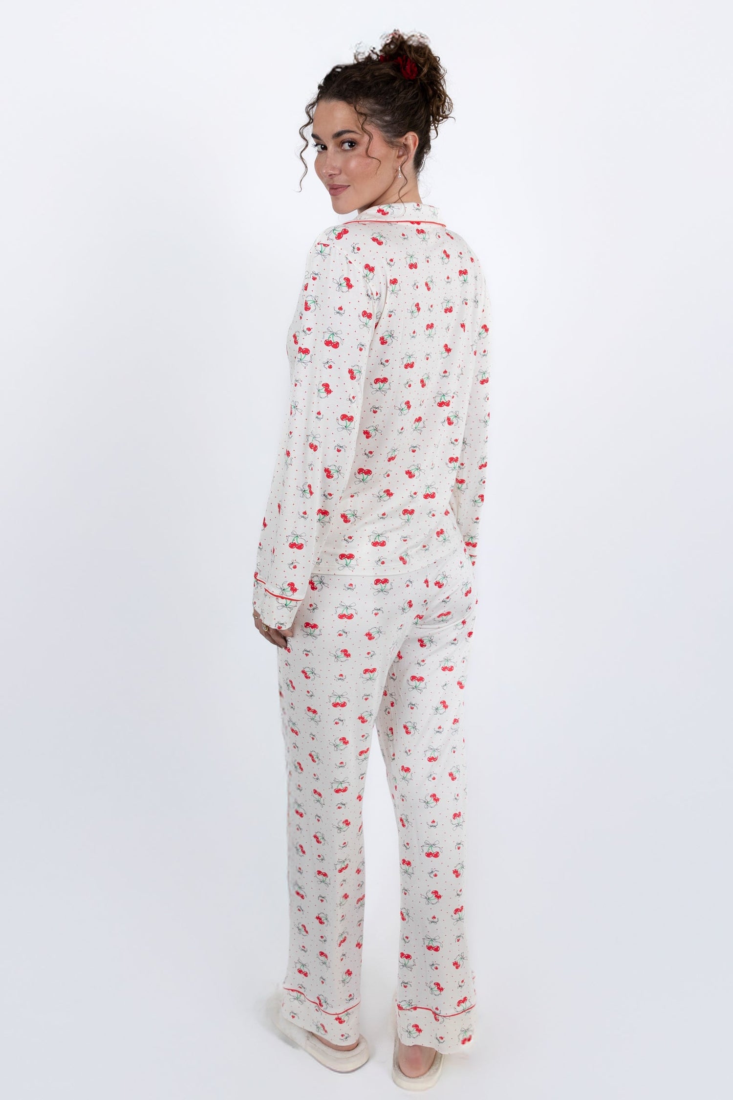 CHERIE PAJAMA PANT SET - IVORY