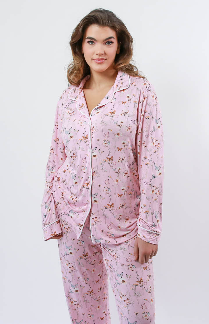 PAPILLON PAJAMA SET - ROSE