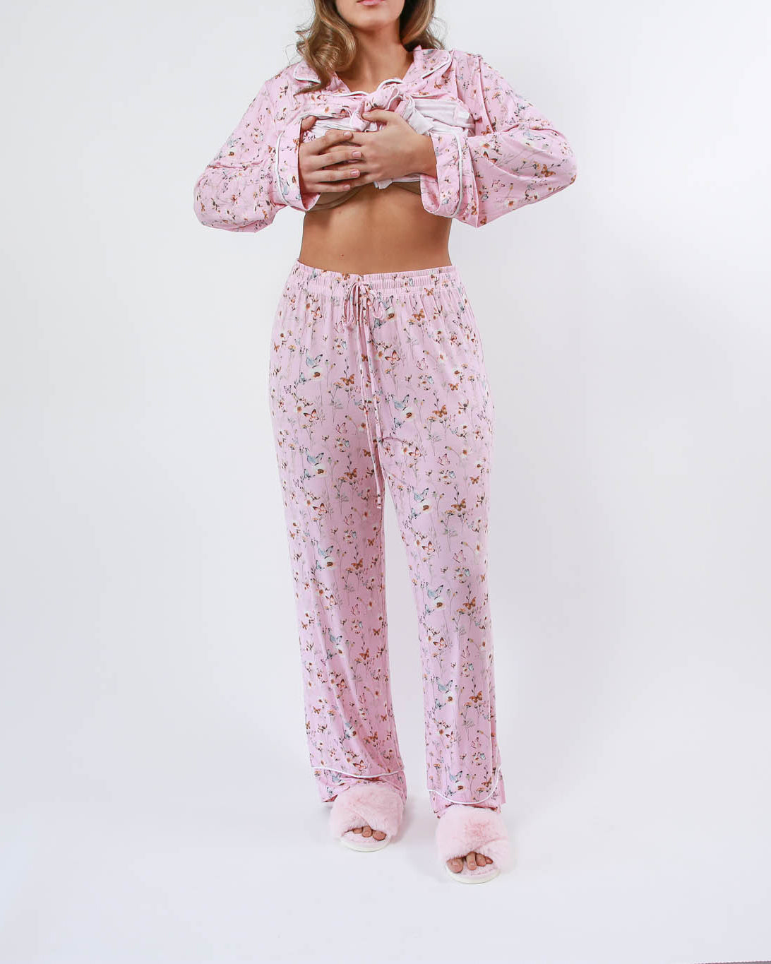 PAPILLON PAJAMA SET - ROSE