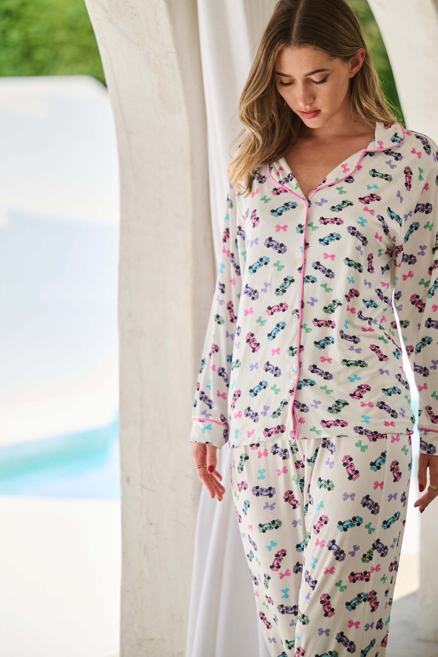 SPEEDY PAJAMA SET - WHITE